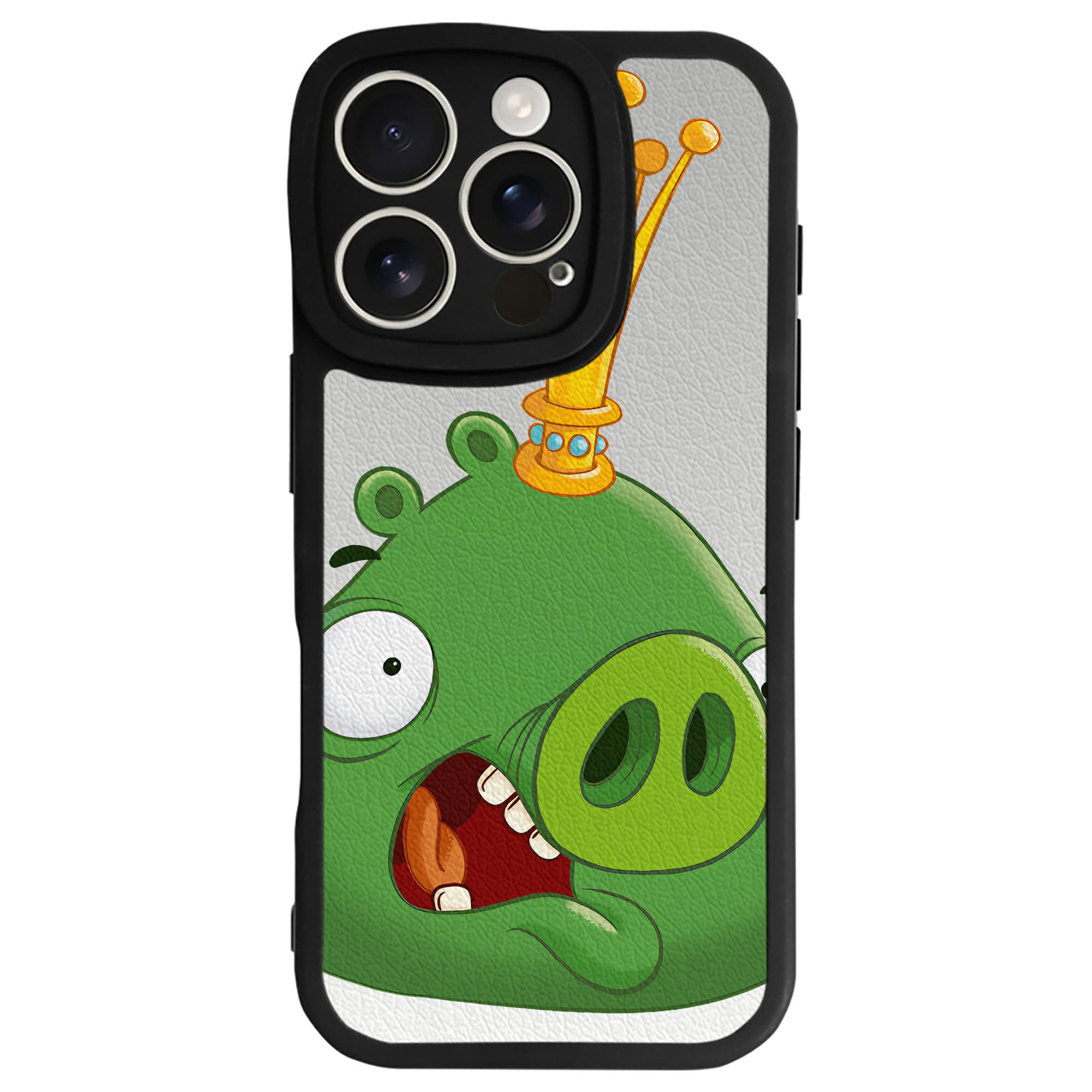 （画像用） Angry Birds アングリーバード 【iPhone 16シリーズ対応】シリコンスマホケース（レザー調） 材質：シリコン